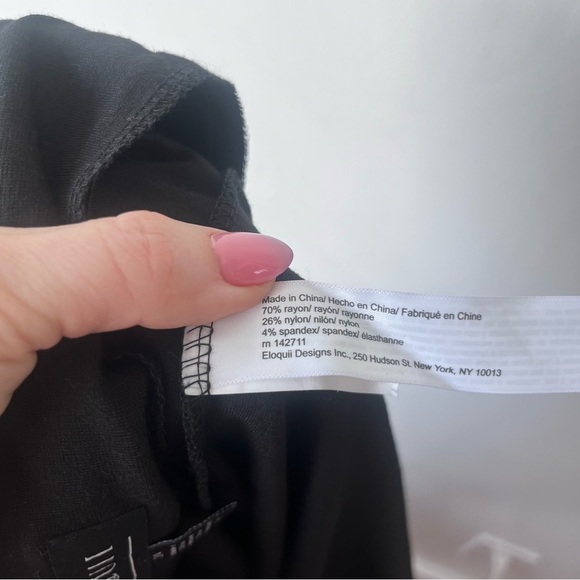 Eloquii Black Midi Column Skirt Plus Size 24 NWT - Picture 3 of 4